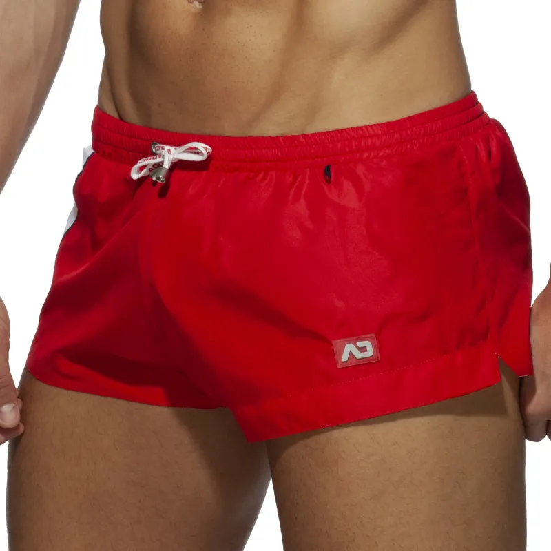 Addicted Short de bain RACING SIDE Rouge