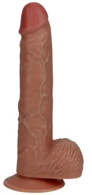 Gode vibrant réaliste MINI STRAIGHT RealRock 14.5 x 3.6 cm Latino
