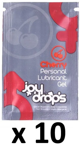 Joy Drops Dosettes Lubrifiant Arôme Cerise 5mL x10