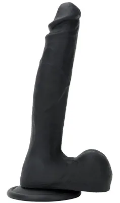 Gode en silicone RELIK 17 x 4cm Noir
