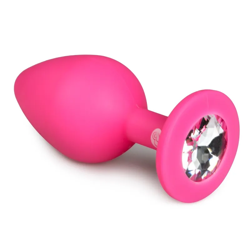 Plug Bijou DIAMOND 7 x 3.3 cm Rose