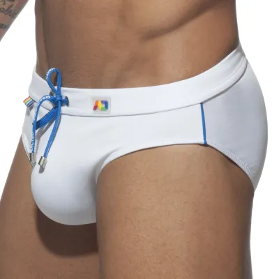 Addicted Slip de bain RAINBOW SWIM Blanc
