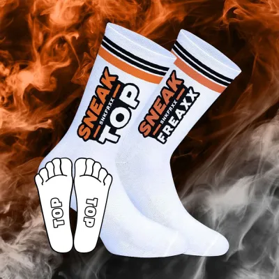 Chaussettes SOCKEN BERLIN TOP Noir-Orange