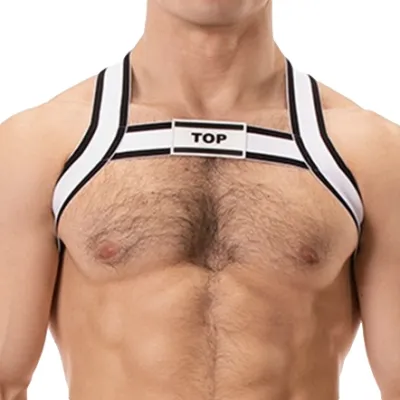 Barcode Berlin Harnais élastique TOP Noir-Blanc