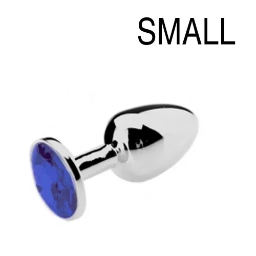 Plug Bijou JEWEL Bleu 6  x 2.7 cm