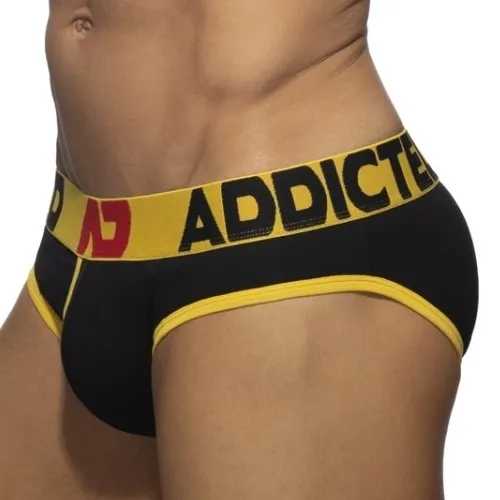 Addicted Slip OPEN FLY Noir-Jaune