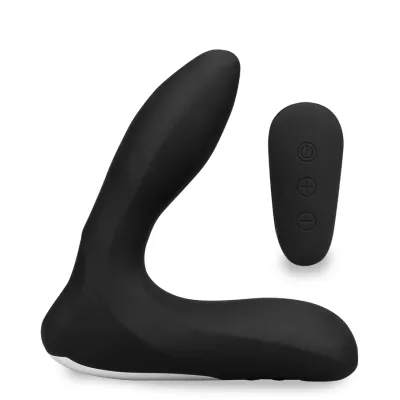 Vibromasseur anal Stimulateur de prostate vibrant et gonflable - Noir