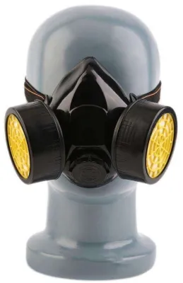 Men Army Masque BDSM Respirateur Double DUO BREATH Noir