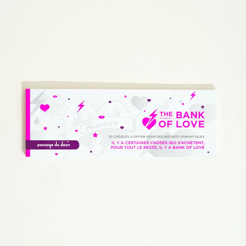 Chéquier Bank of Love Passage du Désir -