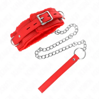 Collier avec laisse rouge 36-42 cm x 5,5 cm - Kink