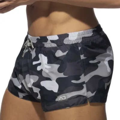 Short de bain CAMO SWIM Gris-Camouflage