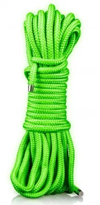 Corde de bondage phosphorescente GLOW ROPE 10M