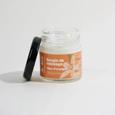 Mini bougie de massage -   Fleur d'oranger