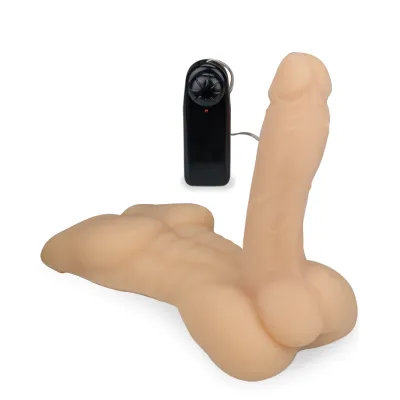 Torse homme avec pénis vibrant Dylan gode vaginal ou anal homme ou femme -