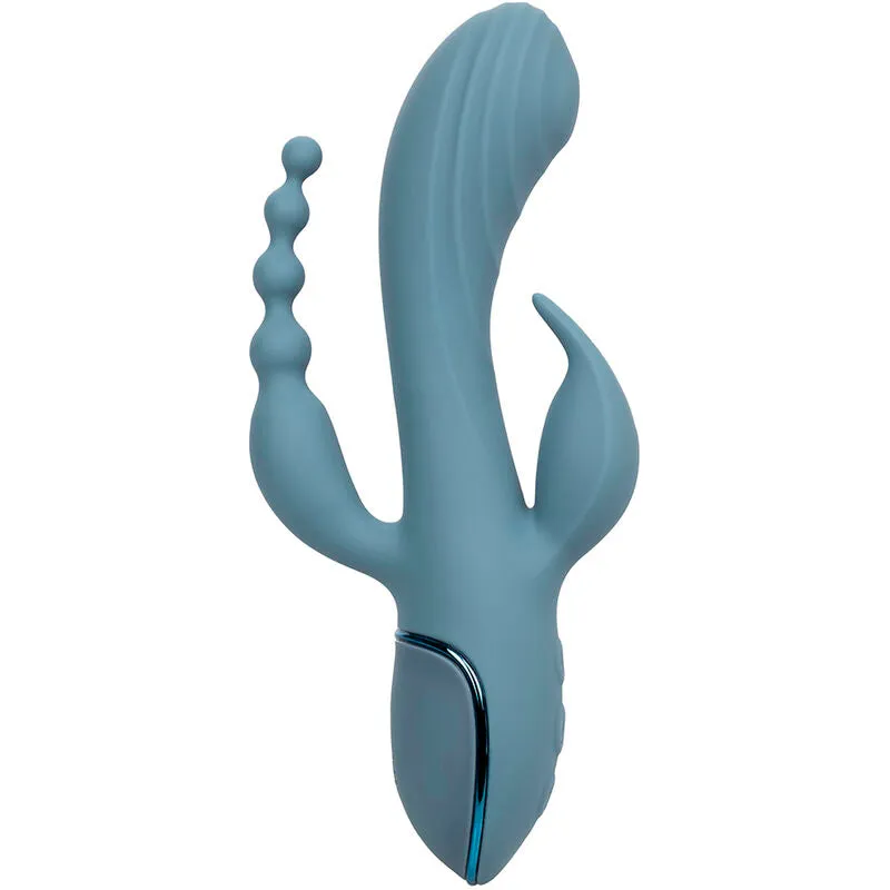 Vibrateur Triple Ecstasy Gris - CalExotics