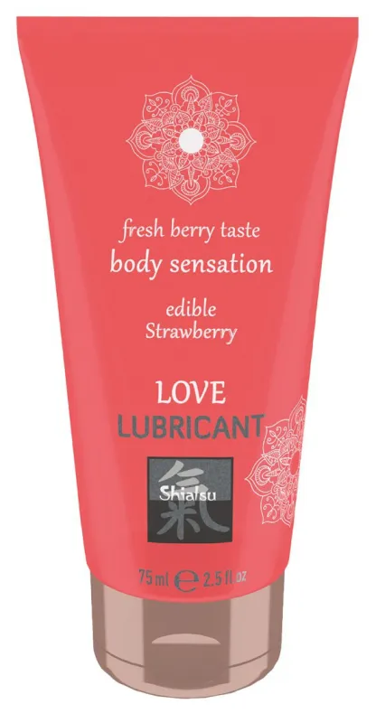 Shiatsu Lubrifiant comestible FRAISE 75mL