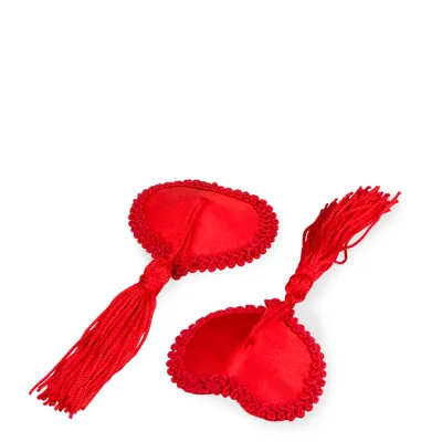 Nippies burlesques coeur et pompon rouge