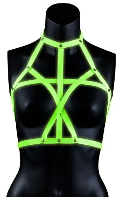 Ouch! Glow Harnais phosphorescent BRAS HARNESS GLOW
