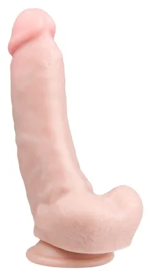 Gode réaliste avec Bourses 15 x 5.5 cm Chair