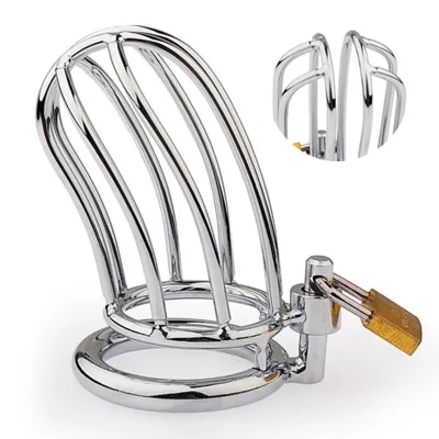 Cage de chasteté en métal LINEALE 9.5 x 3.5cm