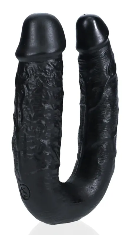 Double Gode U SHAPE 12 x 3cm Noir