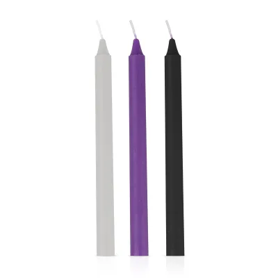 3 Bougies sensuelles HOT WAX 17cm