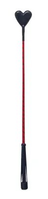 Devil Stick Cravache en cuir Coeur rouge - 70 cm