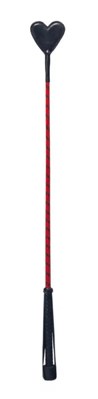 Devil Stick Cravache en cuir Coeur rouge - 70 cm