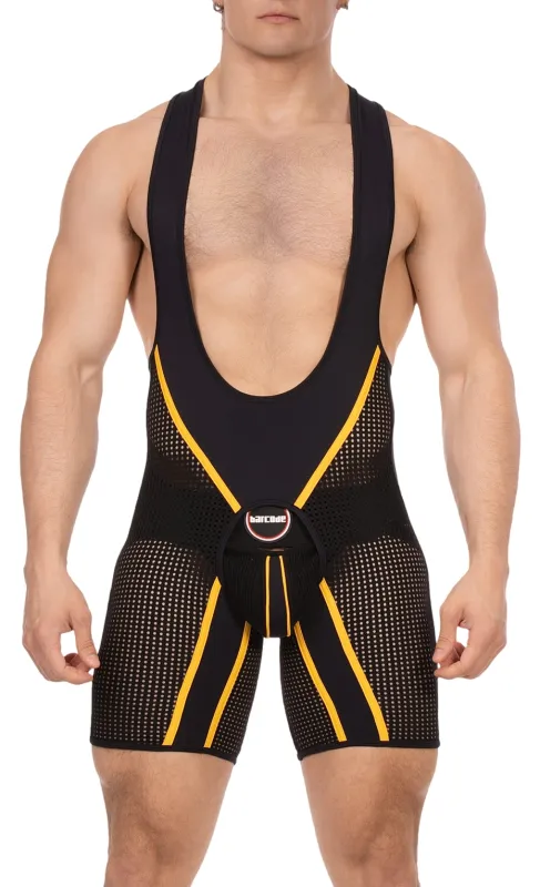 Body Backless KRISH Noir-Jaune