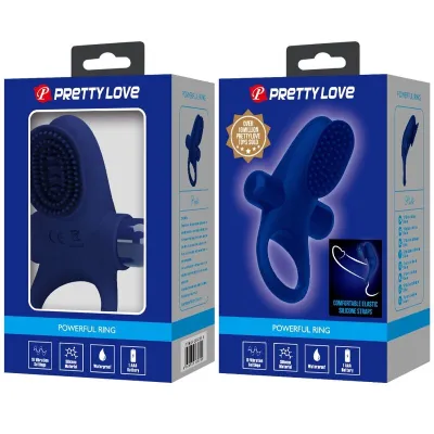 Anneau Pénien Vibrant Palle Bleu - Pretty Love