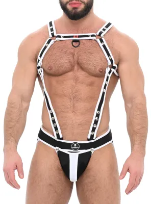 Ensemble Jock et Harnais ARMY Blanc-Noir