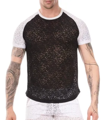 Barcode Berlin T-shirt MICAH Noir-Blanc