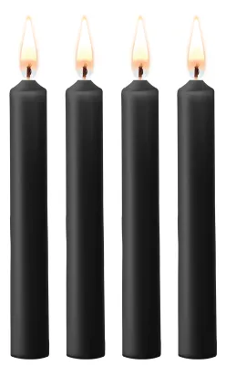 Lot de 4 Mini Bougies SM WAX Noire