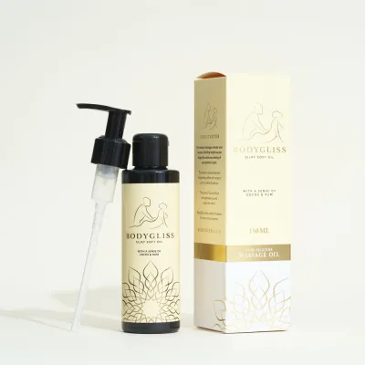 Huile de massage 2 en 1 silicone BodyGliss - Coco Rhum
