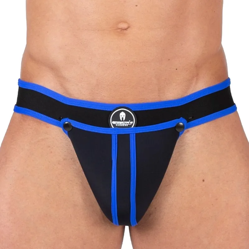 Jockstrap Néoprène SHELL Noir-Bleu