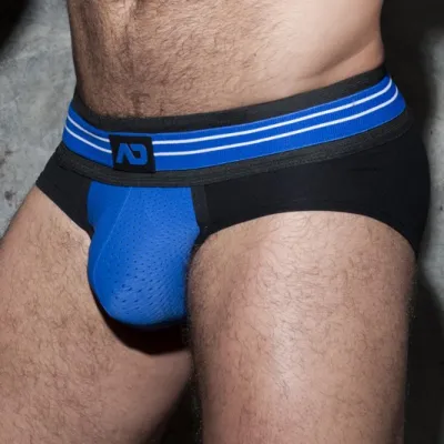 Slip DOUBLE STRIPE Noir-Bleu