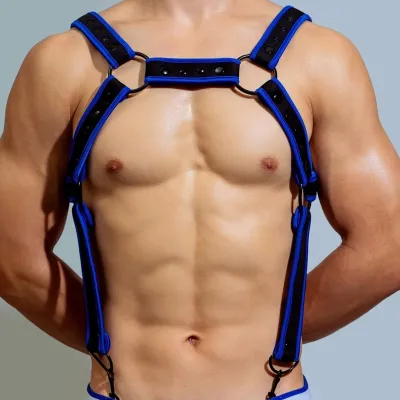 Harnais en néoprène NEO CHEST Noir-Bleu
