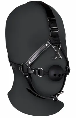 Bâillon Boule avec Crochet nasal GAG NOISE Noir