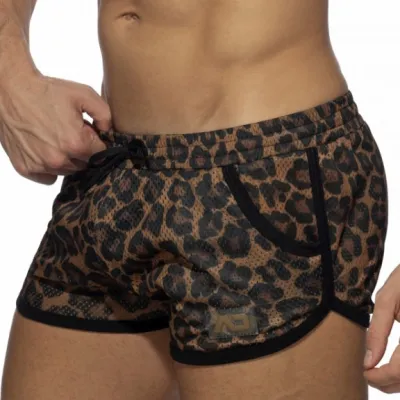 Addicted Short LEOPARD MESH Addicted