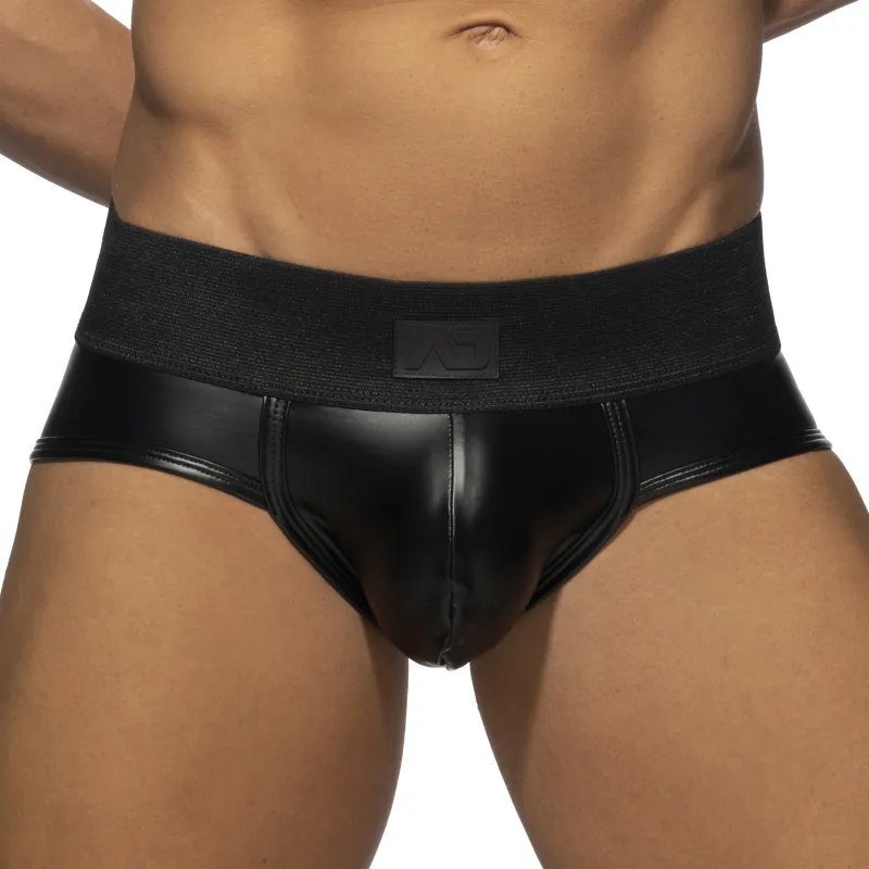 Slip BACK ZIP RUB Noir