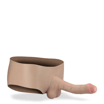 Gode ceinture creux seconde peau pénis XXL réaliste Fabio