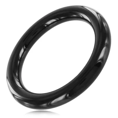 Anneau pénien en métal STEEL 8mm Noir