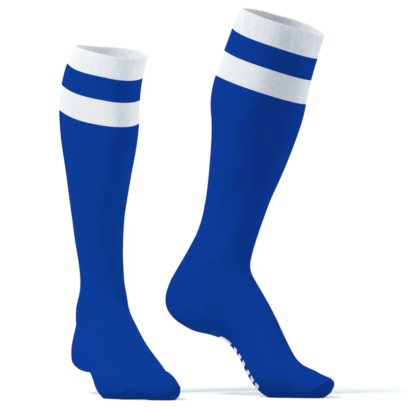 Chaussettes hautes HARD SneakXX Bleu-Blanc