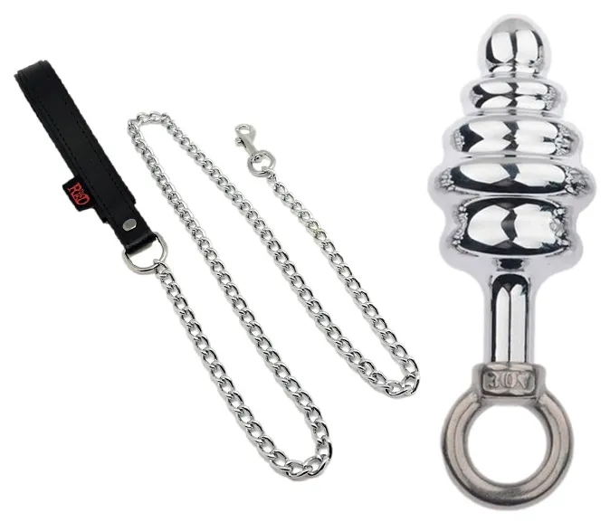Plug en métal BUTT PAL avec Laisse 7 x 3.5cm