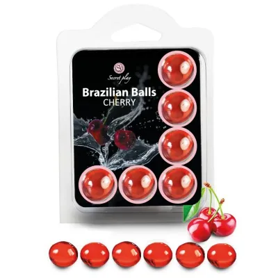 Boules de massage Brazilian Balls cerise x6 - Secret Play