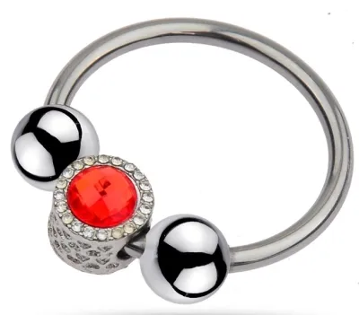 Anneau de gland ROYRING Bijou Rouge