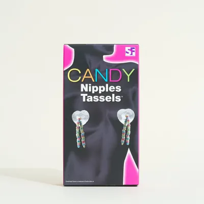 Cache-tétons coeur en bonbon - Taille unique