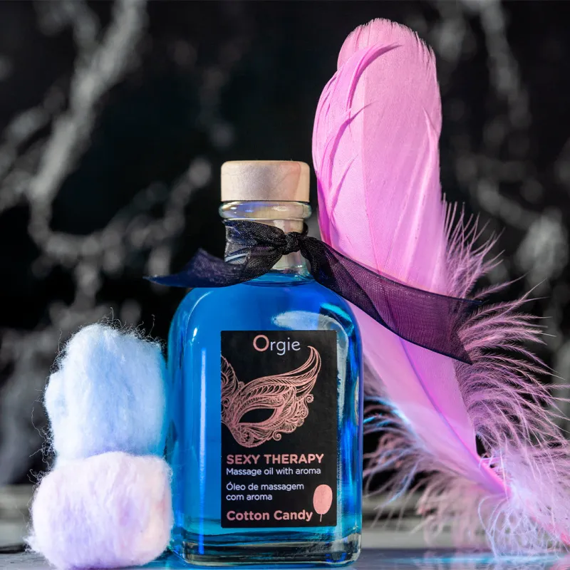 Huile de massage Embrassable SEXY THERAPY Barbe à papa 100ml