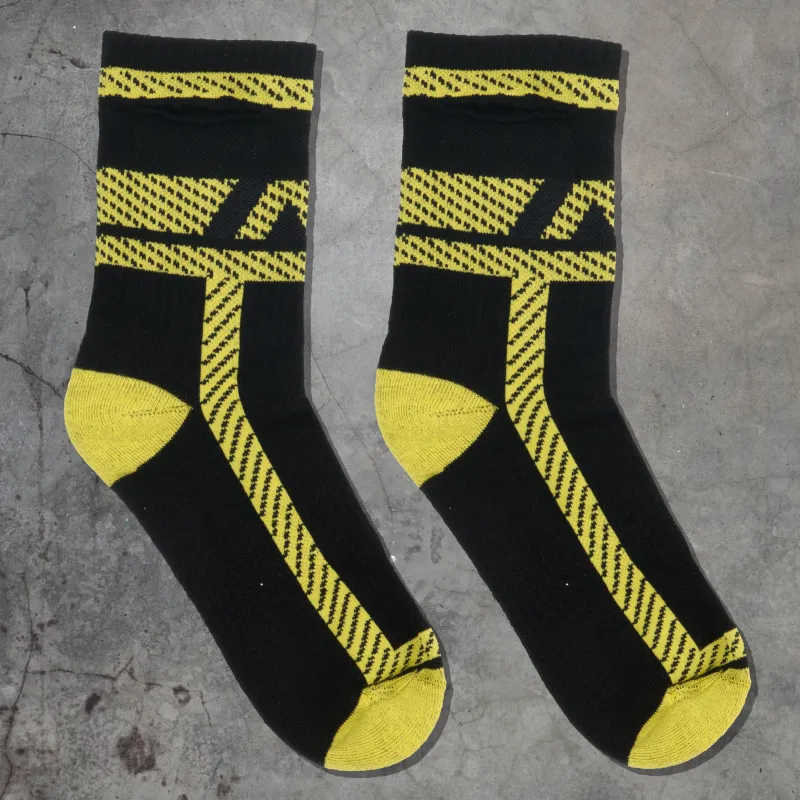 Chaussettes SOCKS POCKETS Noir-Jaune