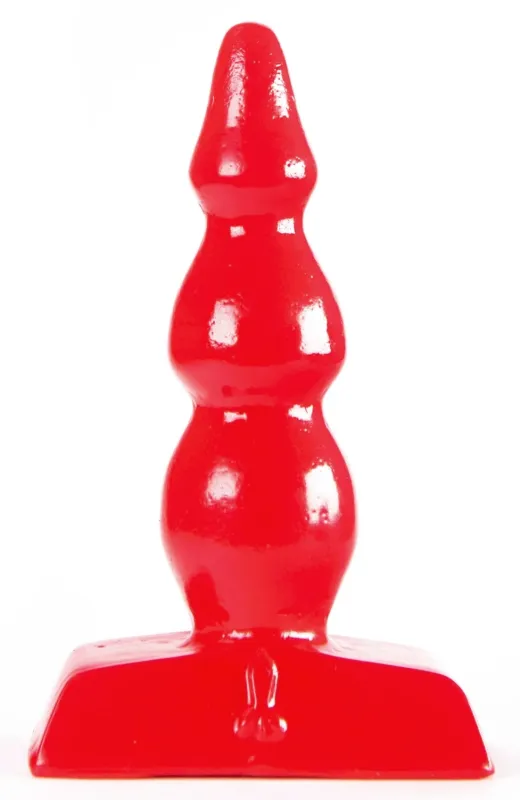 Plug anal ZIZI RIPPLE 9 x 3 cm Rouge